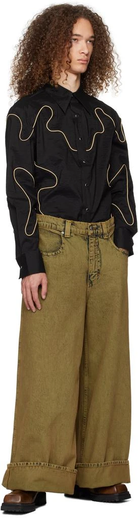 Eckhaus Latta Brown Stacked Boots 5
