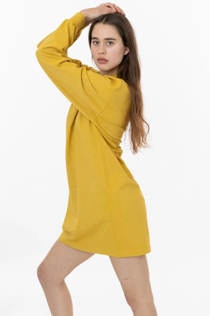 Los Angeles Apparel 1837GD - Long Sleeve Garment Dye Mockneck Dress 15