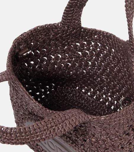 Tod's Logo raffia tote bag 3