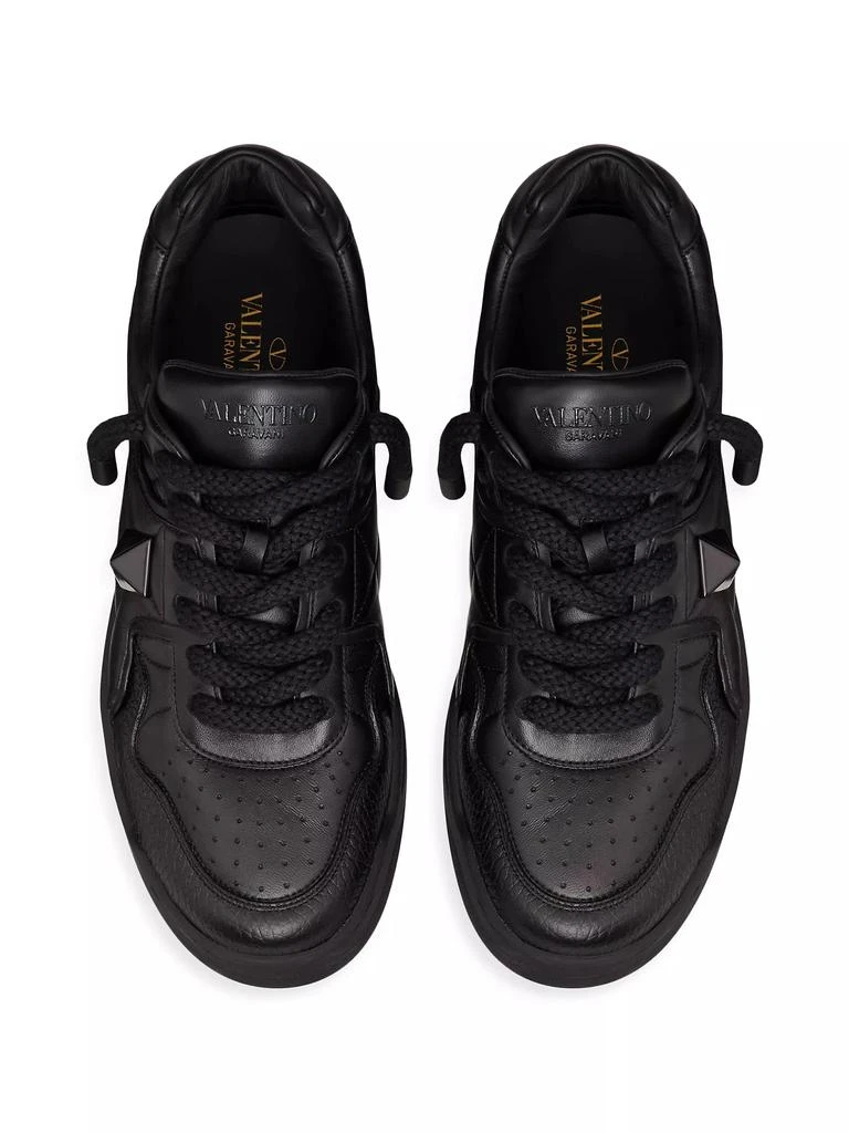 Valentino One Stud XL Nappa Leather Low Top Sneakers 4