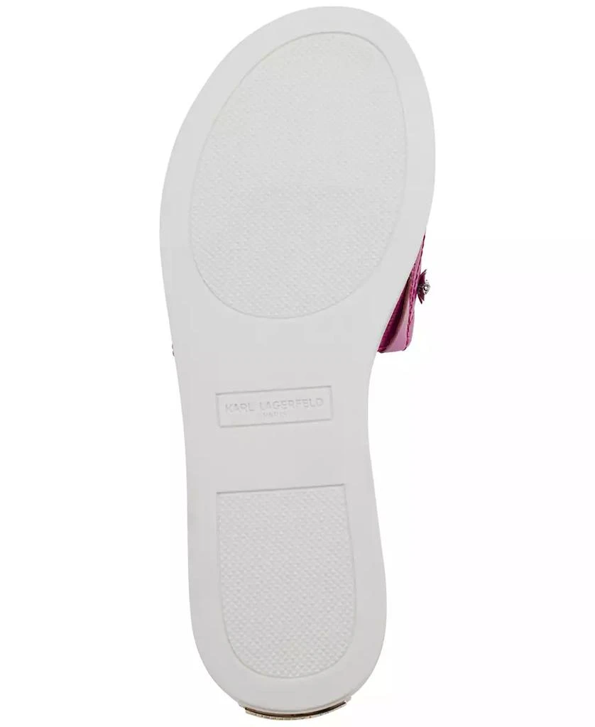 Karl Lagerfeld Paris Women's Carenza Pins Flat Slide Sandals 5