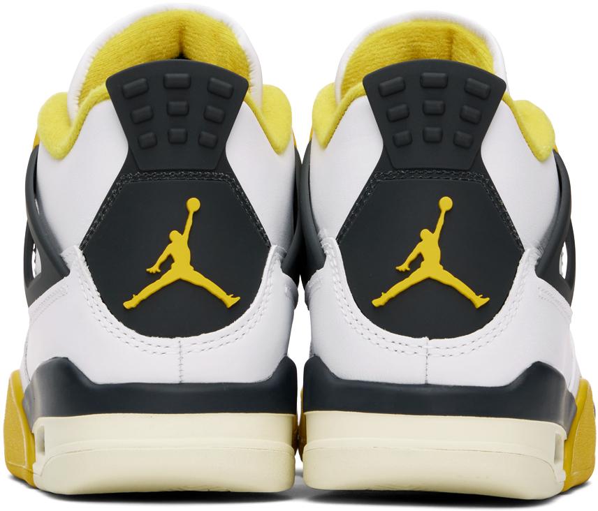 Nike Jordan White Air Jordan 4 Retro Sneakers