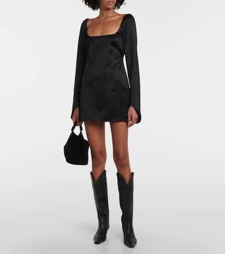 Khaite Tate satin minidress 2