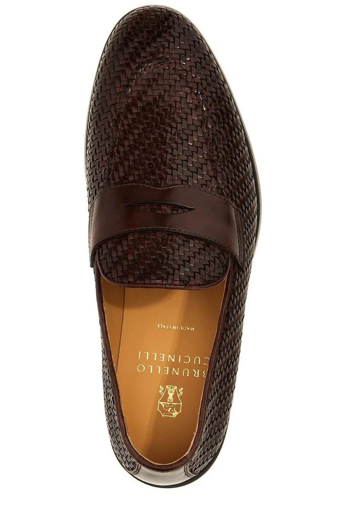 Brunello Cucinelli Brunello Cucinelli Braided Penny Loafers 4