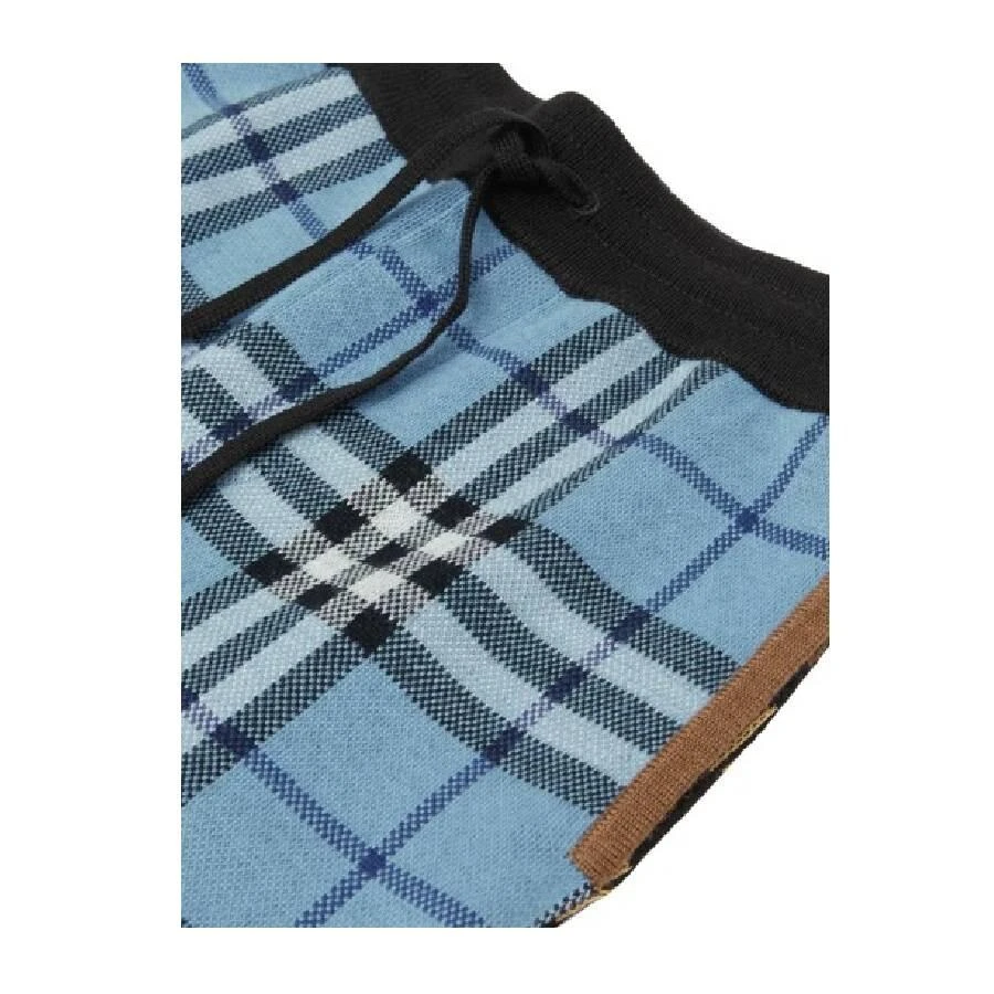 Burberry Boys Blue Milo Contrast Check Shorts 3