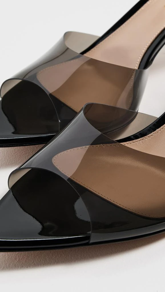 Gianvito Rossi Elle 55 Glass + Vernice Sandals 5