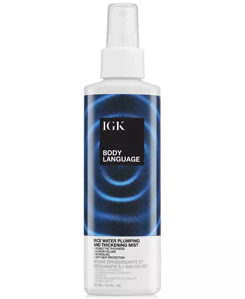 IGK Hair Body Language Rice Water Plumping & Thickening Mist 1
