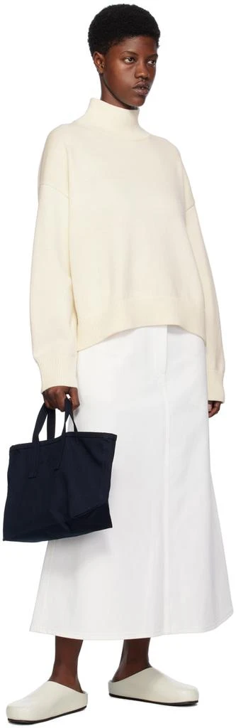 Studio Nicholson White A-Line Denim Maxi Skirt 4