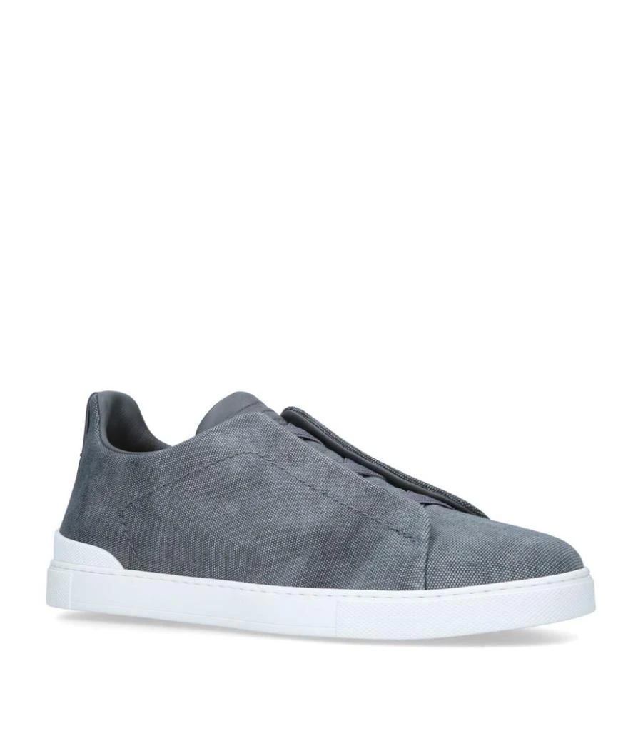 Zegna Canvas Triple Stitch Sneakers 3