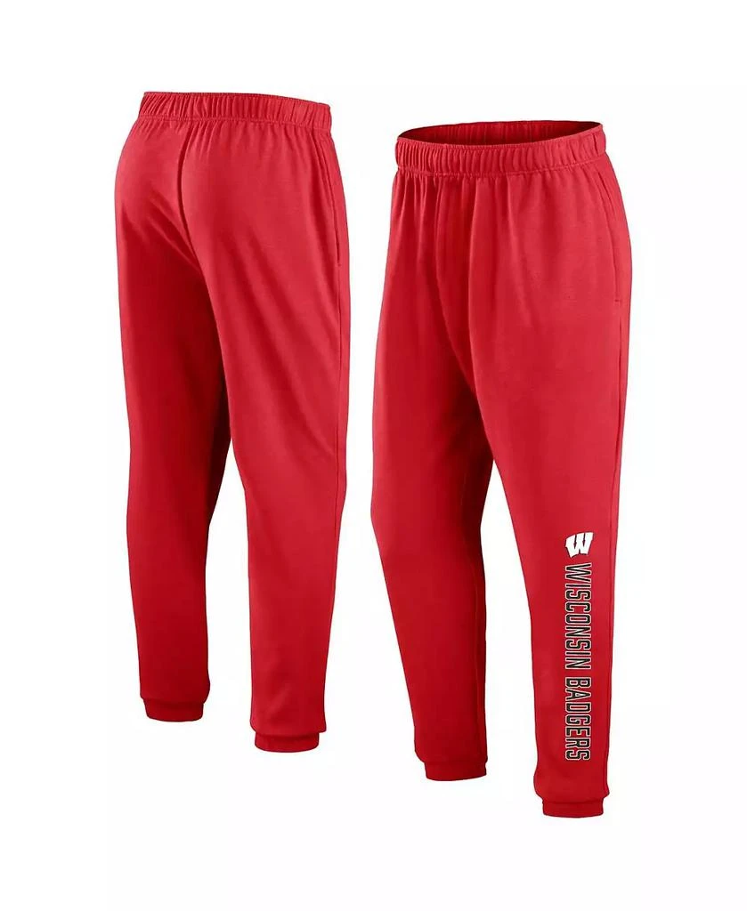 Fanatics Men
s Red Wisconsin Badgers Chop Block Fleece Sweatpants