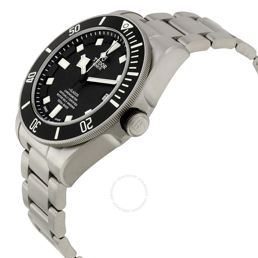 Tudor Pelagos Chronometer Black Dial Titanium Men's Watch M25600TN-0001