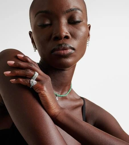 Kamyen 18kt white gold pinky ring with diamonds 3