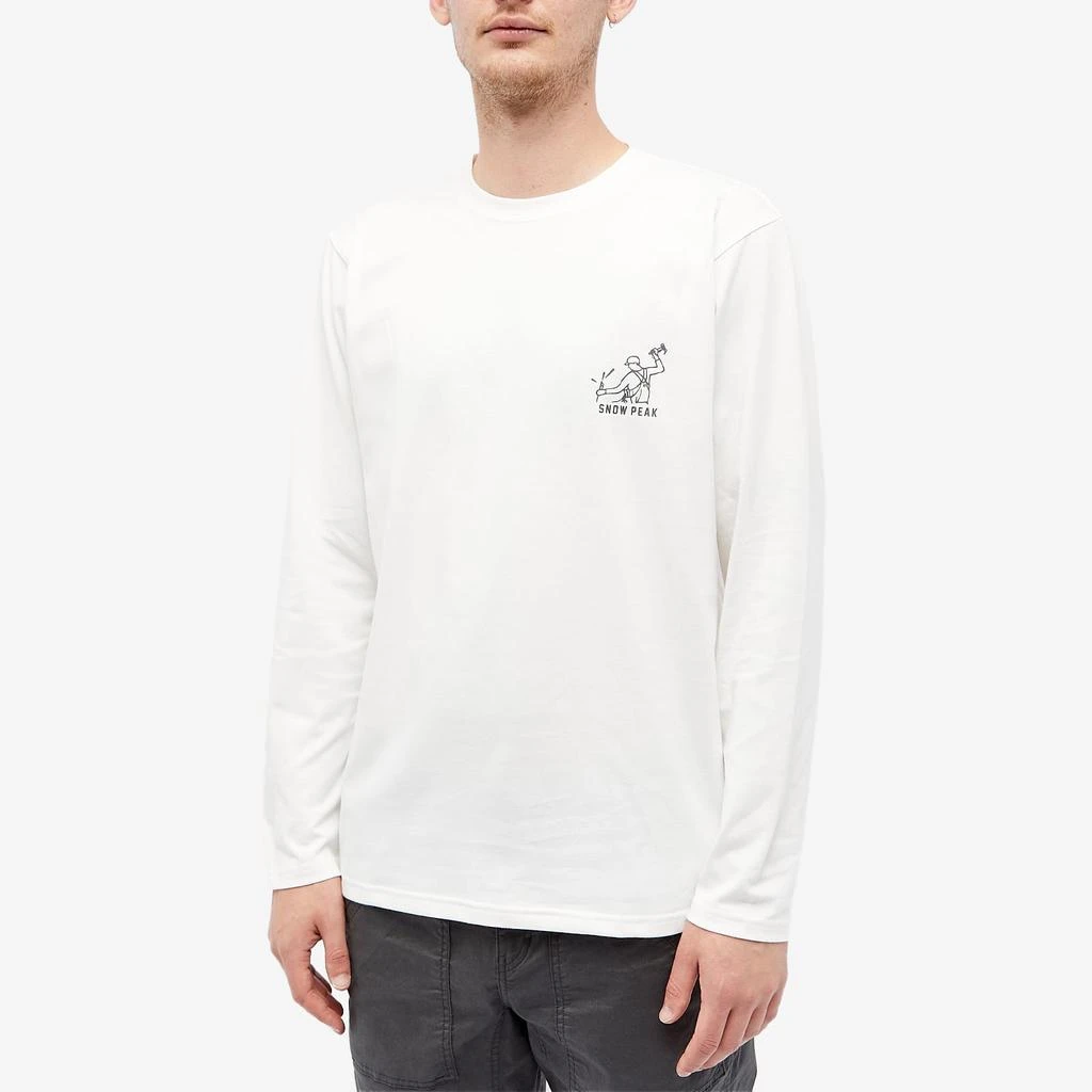 Snow Peak Snow Peak Long Sleeve Foam Print T-Shirt 2