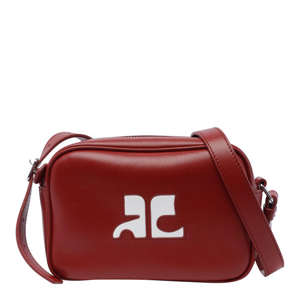 Courrèges Courrèges Reedition Logo Patch Zip-Up Shoulder Bag