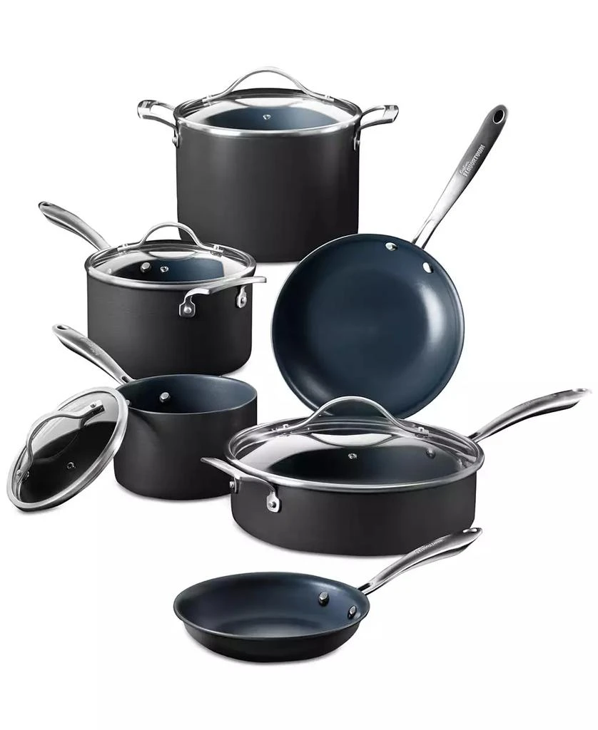 Guy Fieri Flavortown Hard-Anodized Laser Titanium Aluminum 10-Pc. Cookware Set 1