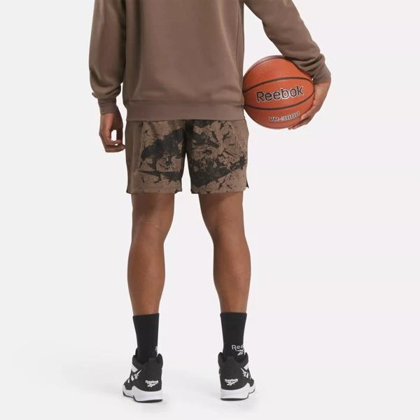 Reebok Reebok Basketball Transition Allover Print Shorts 3