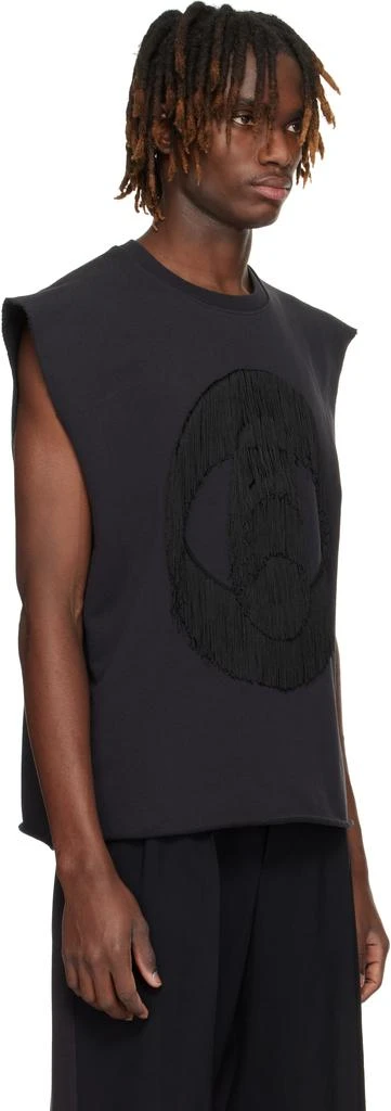 MM6 Black Fringed Sweatshirt 2