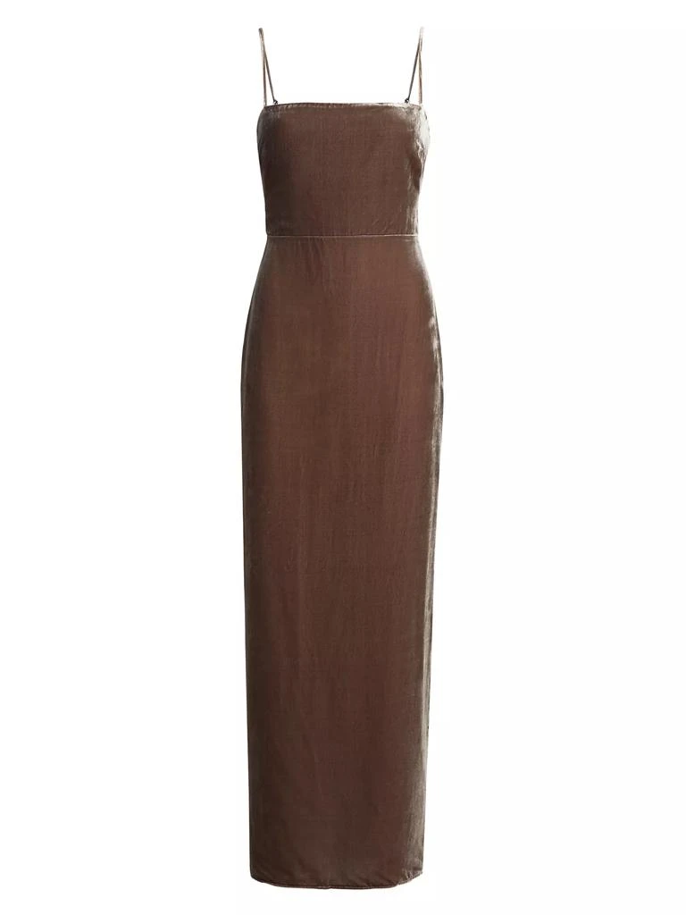 Reformation Frankie Velvet Maxi Slipdress 1