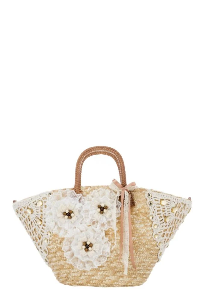 Alex Max Women's Straw Diva Tote Bag In Beige 1
