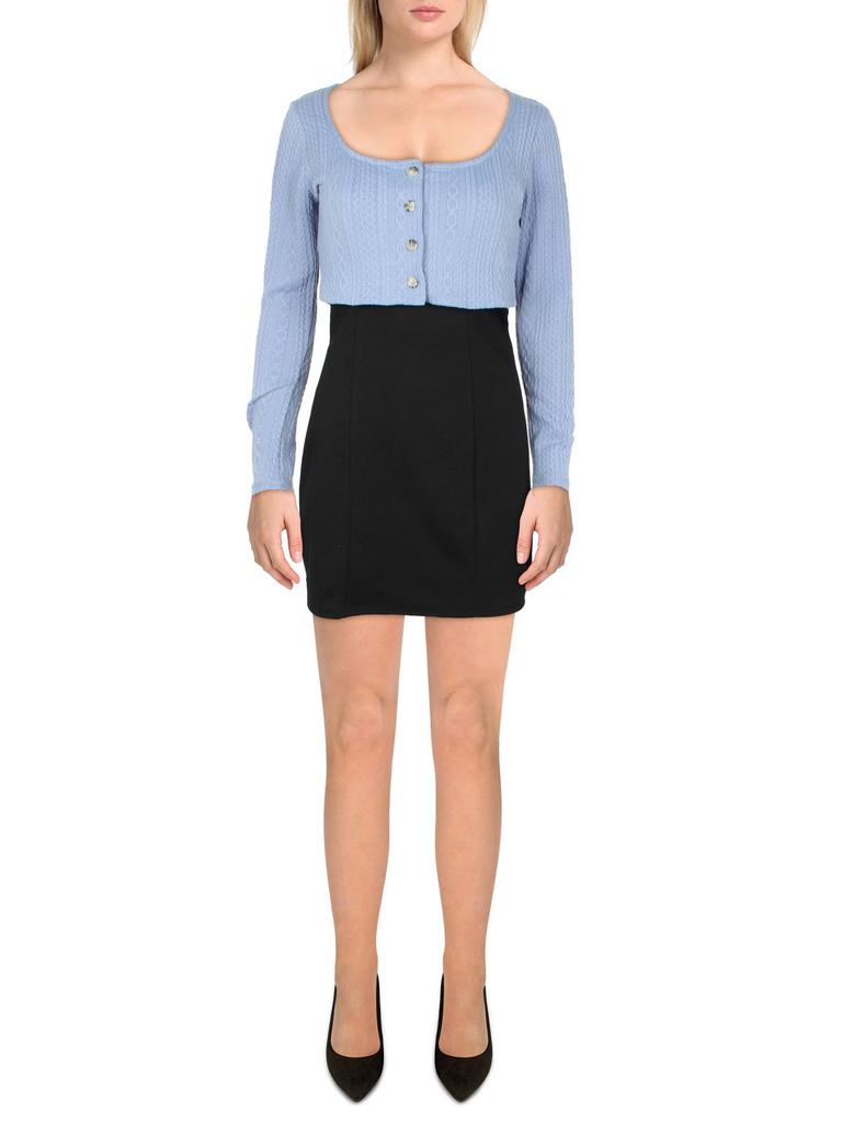 Ultra Flirt Juniors Womens Knit Crop Bolero