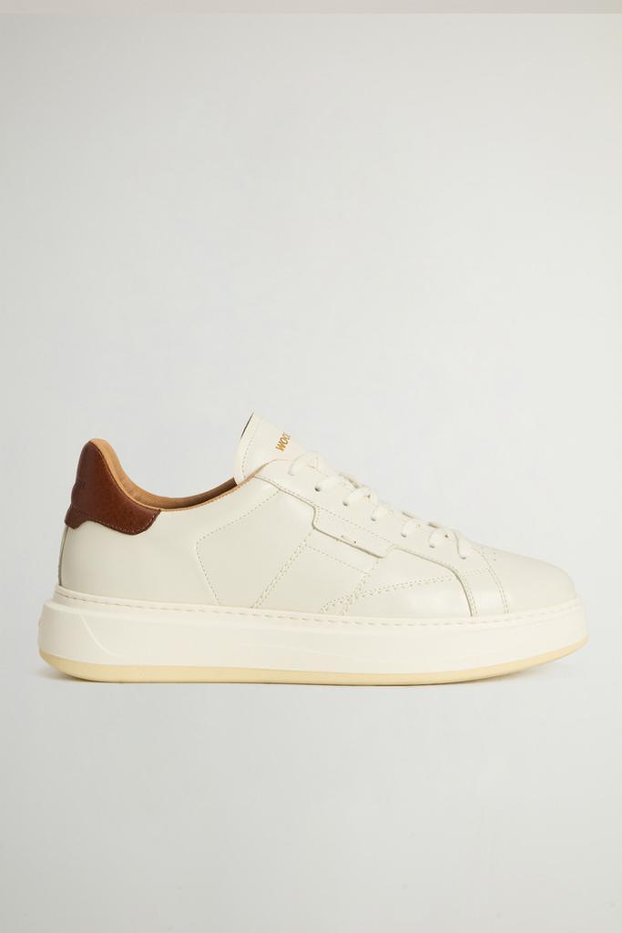 Woolrich Arrow Sneakers in Leather - Men - White