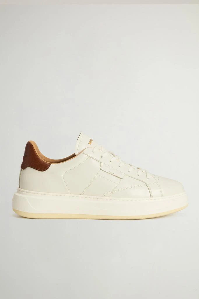 Woolrich Arrow Sneakers in Leather - Men - White 1