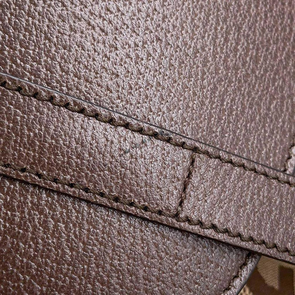 Gucci Gucci Brown/Beige Canvas Leather Jumbo GG Backpack 4