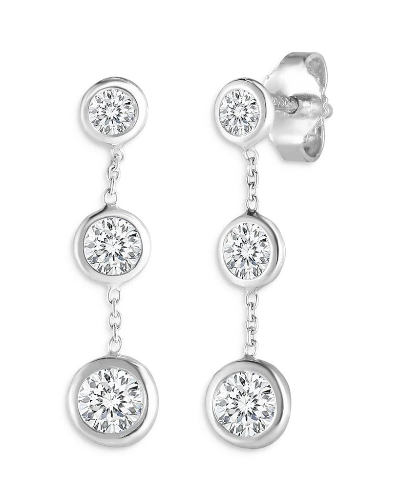 Roberto Coin 18K White Gold Diamond Drop Earrings 1