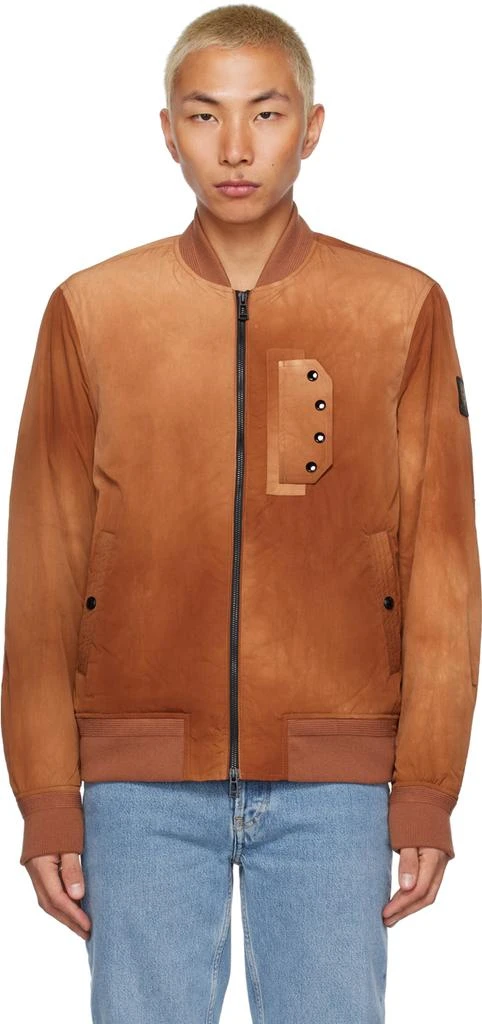 BELSTAFF Orange Parameter Bomber Jacket 1