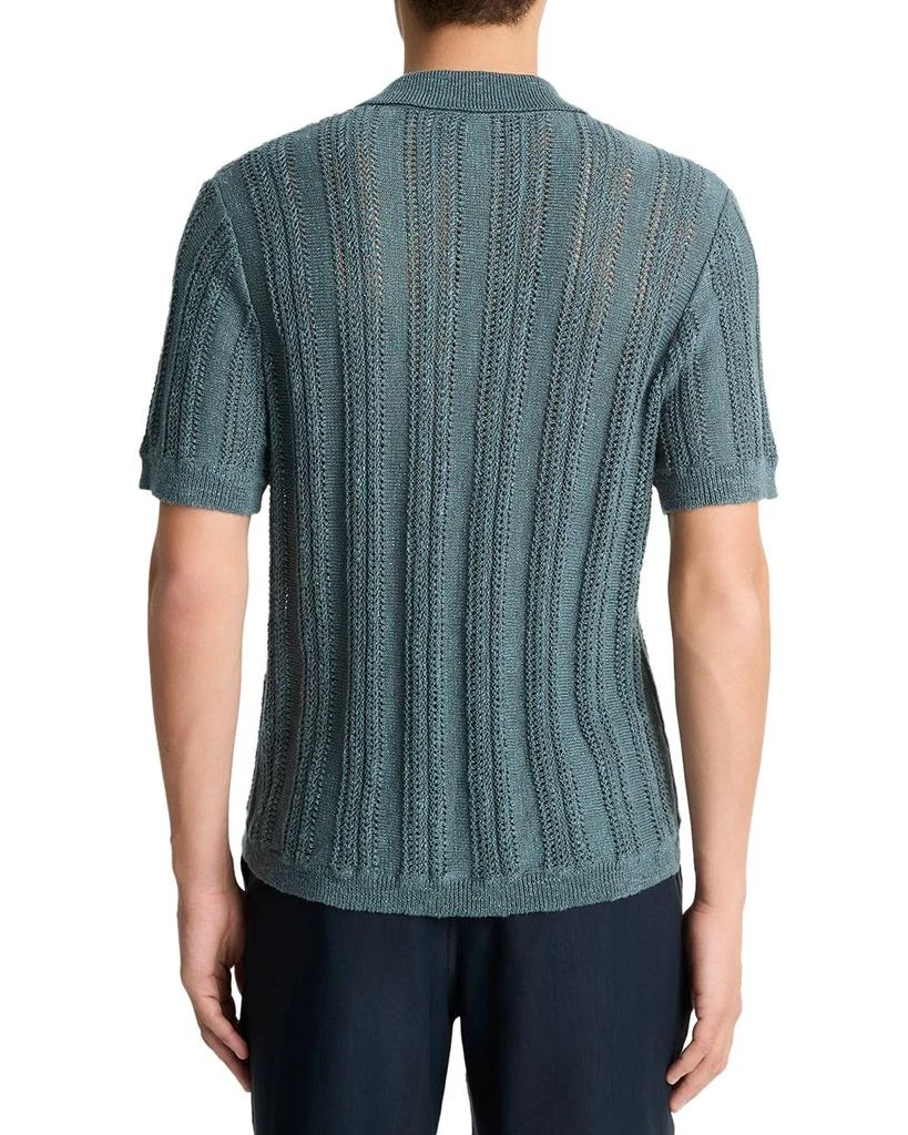 Vince Regular Fit Short Sleeve Knit Cabana Shirt 3