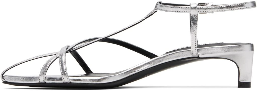 Jil Sander Silver Cage Low Heels 3