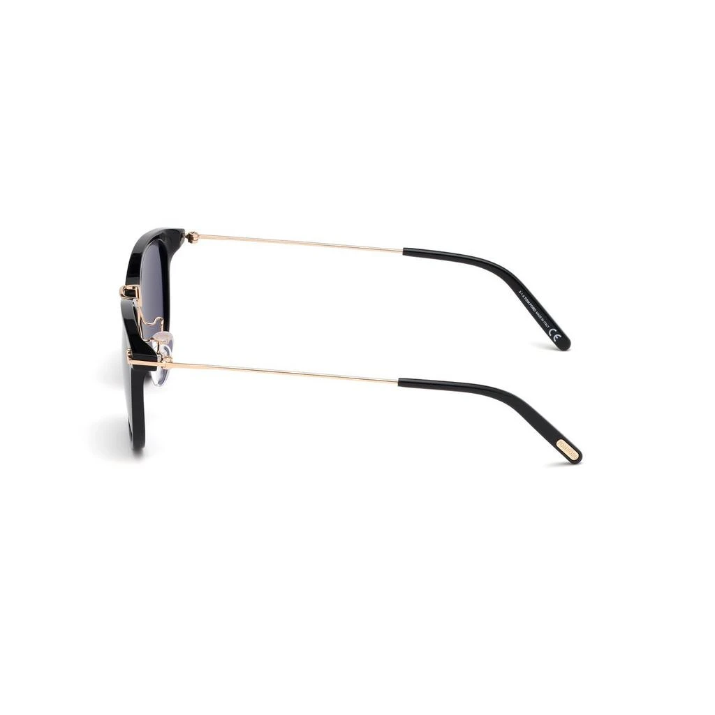 Tom Ford Tom Ford Shiny Black & Smoke Geometric Sunglasses FT0672-5301A 3