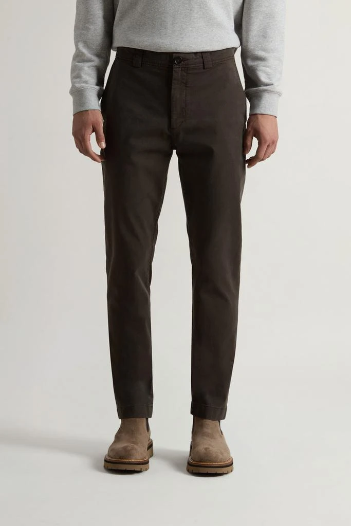 Woolrich Garment-Dyed Chino Pants in Stretch Cotton Twill - Men - Blue 2