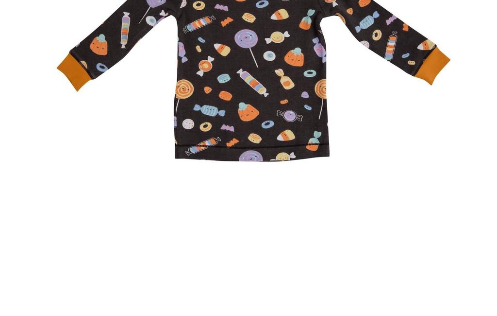 Angel Dear Boys Halloween Candies Lounge Wear Set In Black