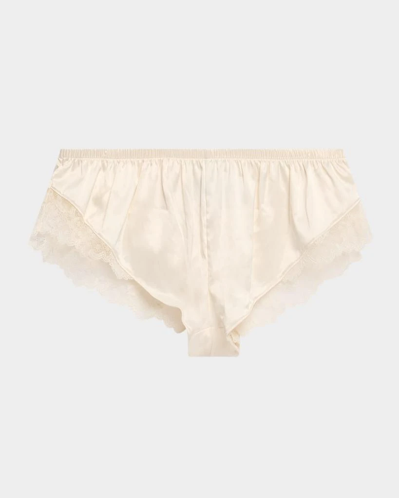 Natori Lace-Trim Satin Tap Shorts 1