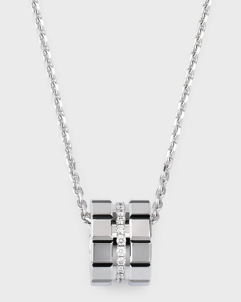 Chopard Ice Cube 18K White Gold Diamond Pendant Necklace 1