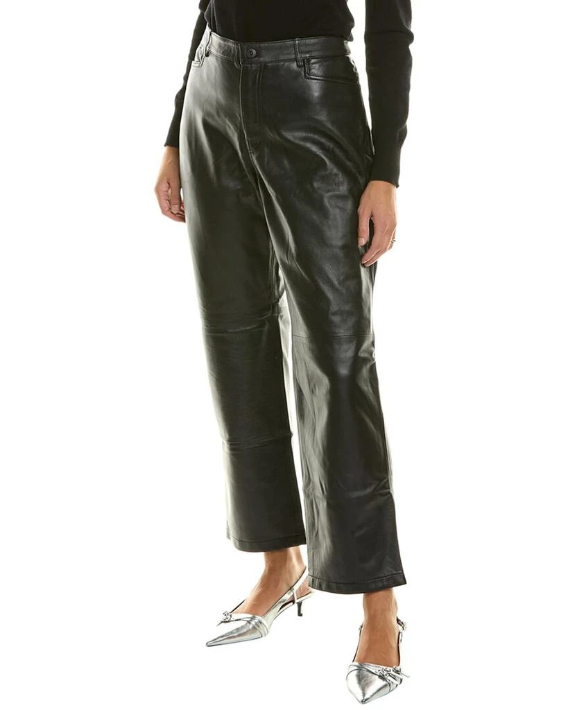 Proenza Schouler White Label Leather Straight Pant 1