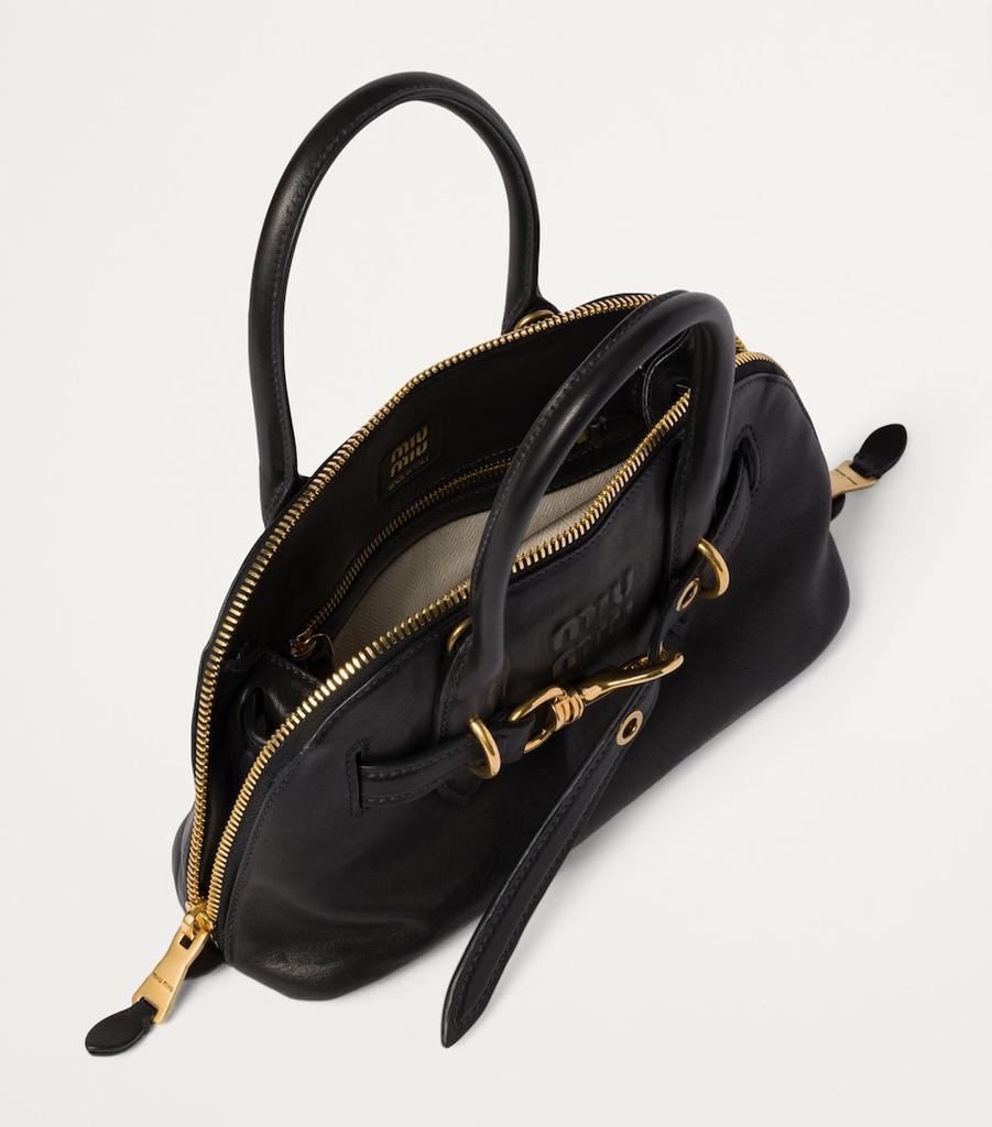 ハンドバッグ MiuMiu | RUNWAY Leather top-handle bag Miu Miu Leather top-handle bag for Women - Brown in Qatar