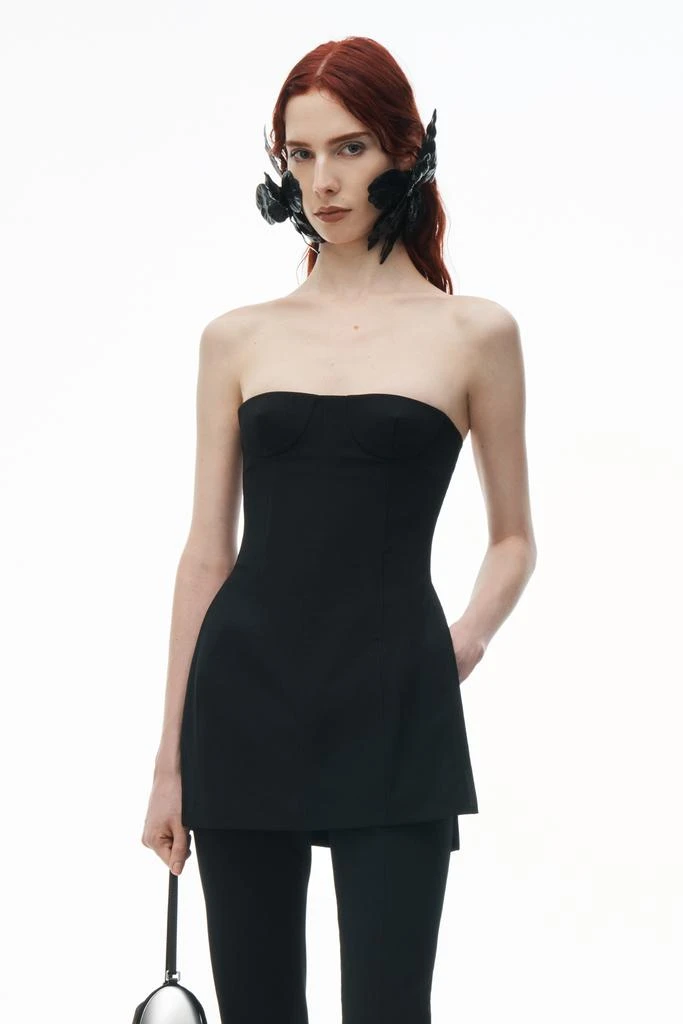 Alexander Wang Strapless Corset Top with Side Slits 1