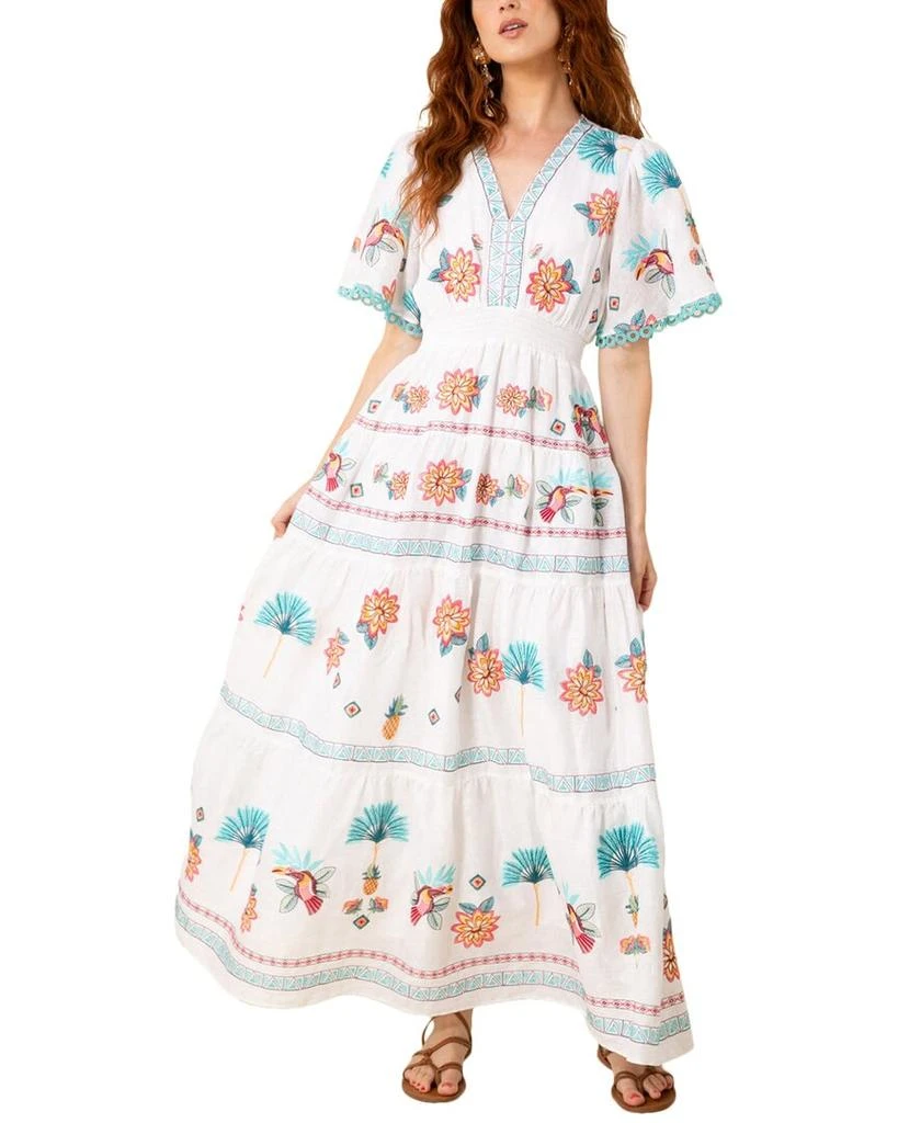 chinese dress ladies Journey Home Maxi Dress: Vintage Floral Charm