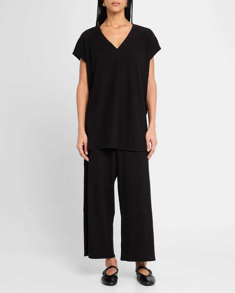 Eileen Fisher Crinkled Organic Cotton Jersey Tunic 2