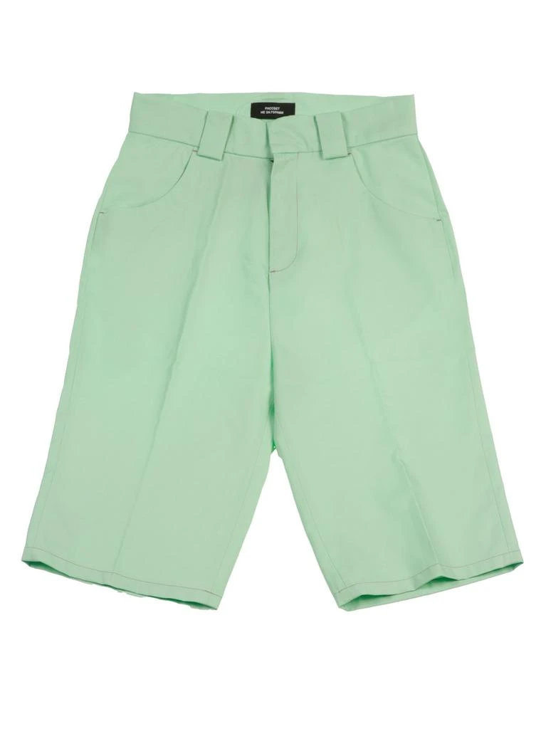 PACCBET PACCBET Pressed-Crease Knee-Length Bermuda Shorts 1