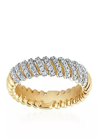 Belk & Co. Co. 0.495 Ct. T.w. Diamond Anniversary Band Ring In 10K Yellow Gold 1