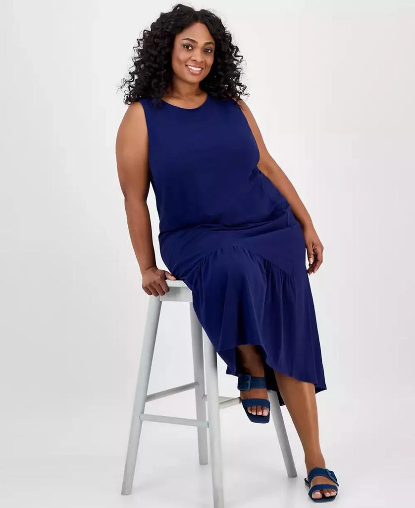 JONES NEW YORK Plus Size Ruffled High-Low Dress 3