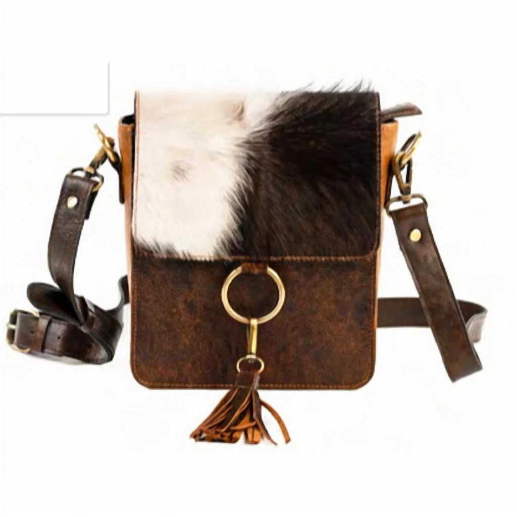 Cott N Curls Leather Sling Bag - Sable In Brown 1