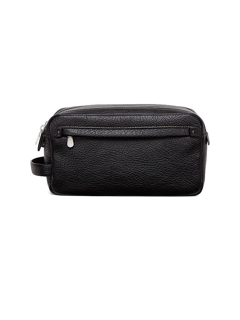 Brunello Cucinelli Grained Calfskin Beauty Case with Double Zipper