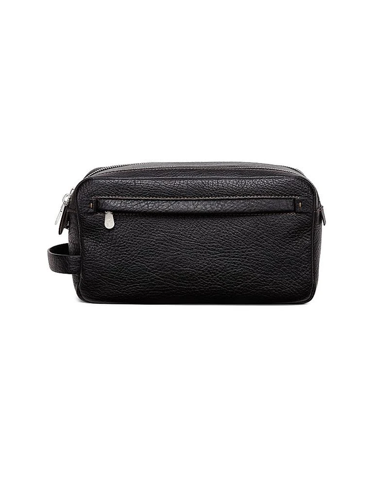 Brunello Cucinelli Grained Calfskin Beauty Case with Double Zipper 1