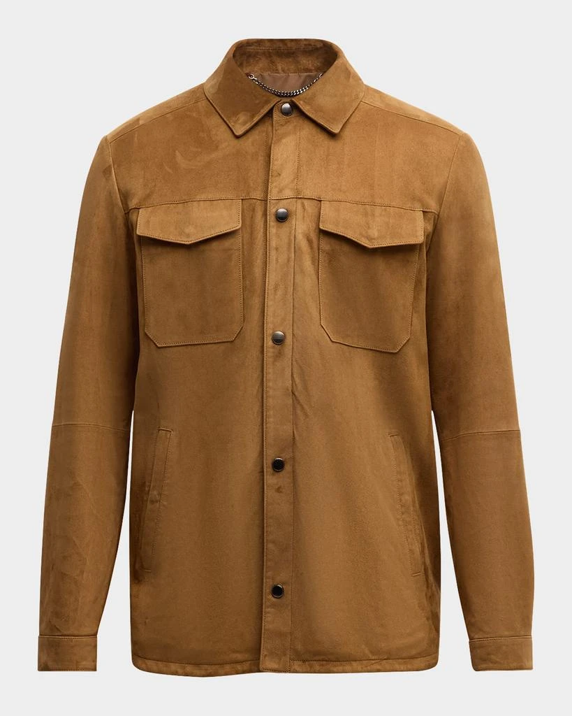 Canali Men's Suede Overshirt 1