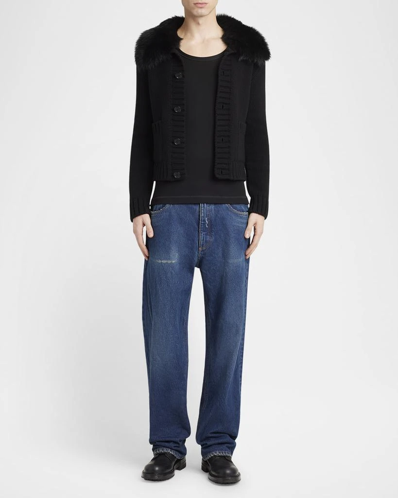 Dolce
Gabbana Men
s Shearling-Collar Wool Jacket 2