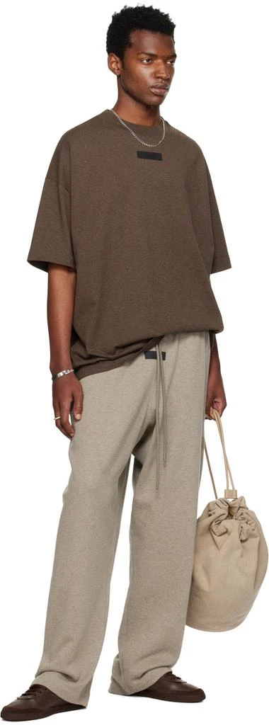 Essentials Brown Crewneck T-Shirt 5